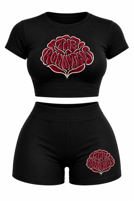 The Romanticos Rose Baby Tee Set