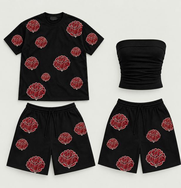 The Romanticos Rose Couple Set